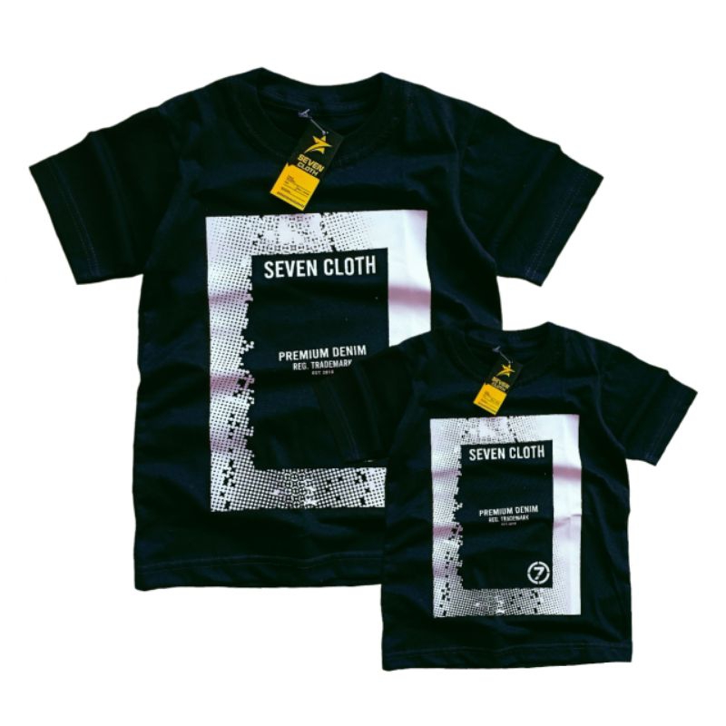 COUPLE (Anak &Dewasa) Kaos Distro Sevencloth