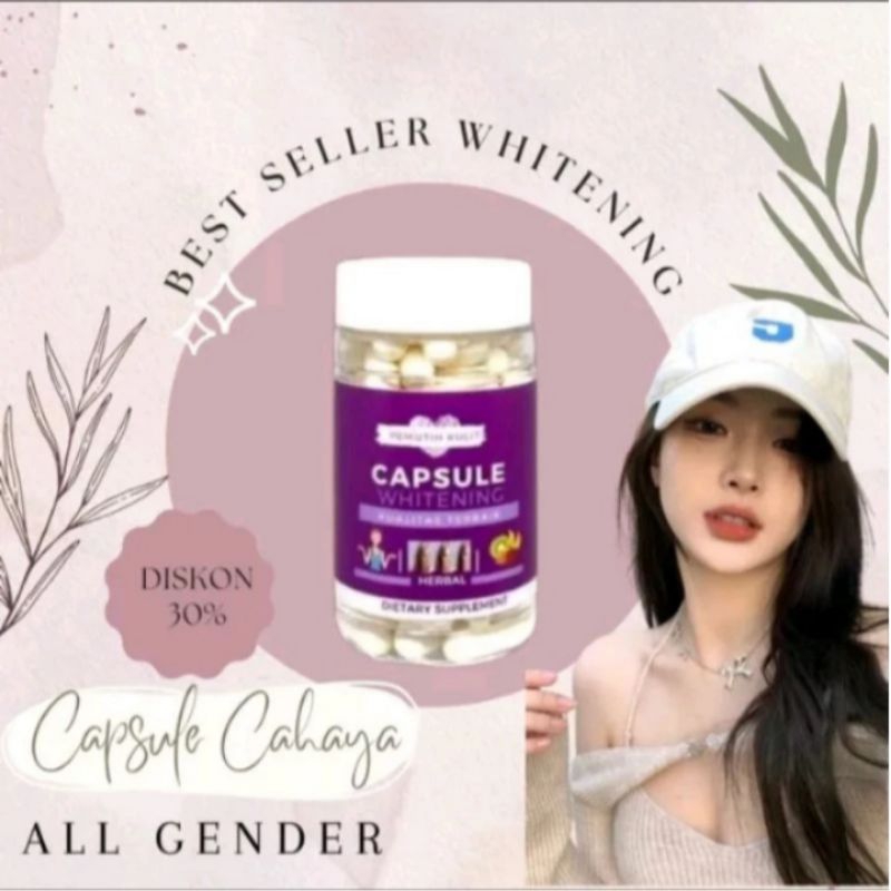 KAPSUL PEMUTIH KULIT | CAPSULE WHITENING | PEMUTIH KULIT BADAN DAN WAJAH ORIGINAL HALAL BPOM