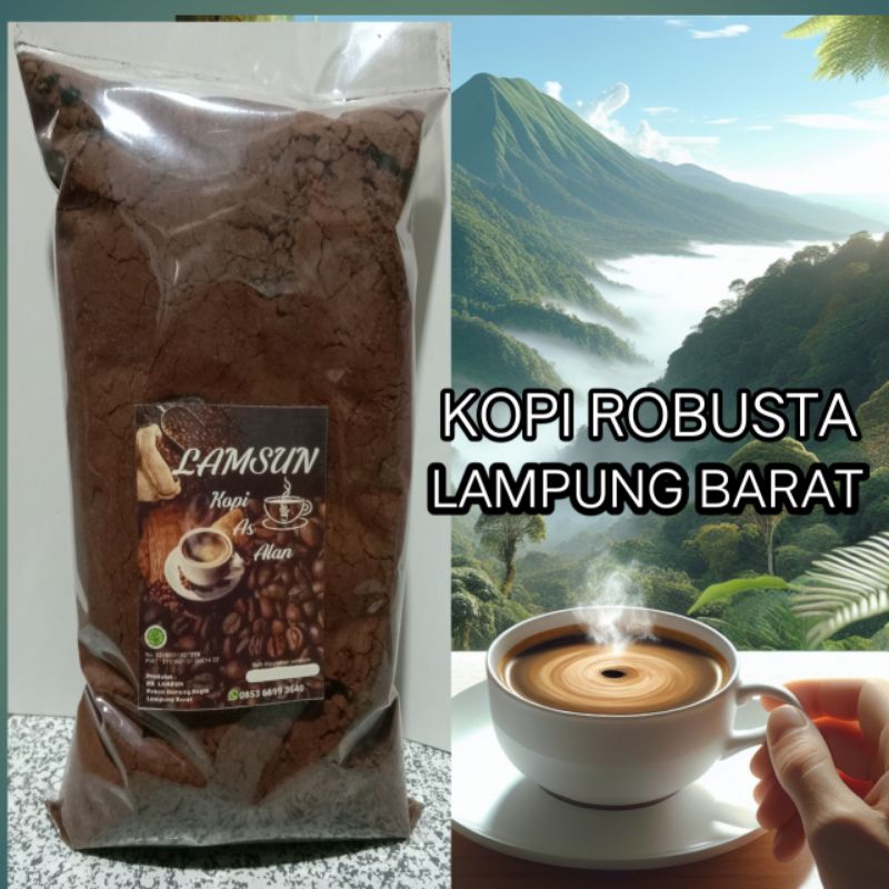 

KOPI BUBUK ROBUSTA LAMPUNG BARAT 1000gr