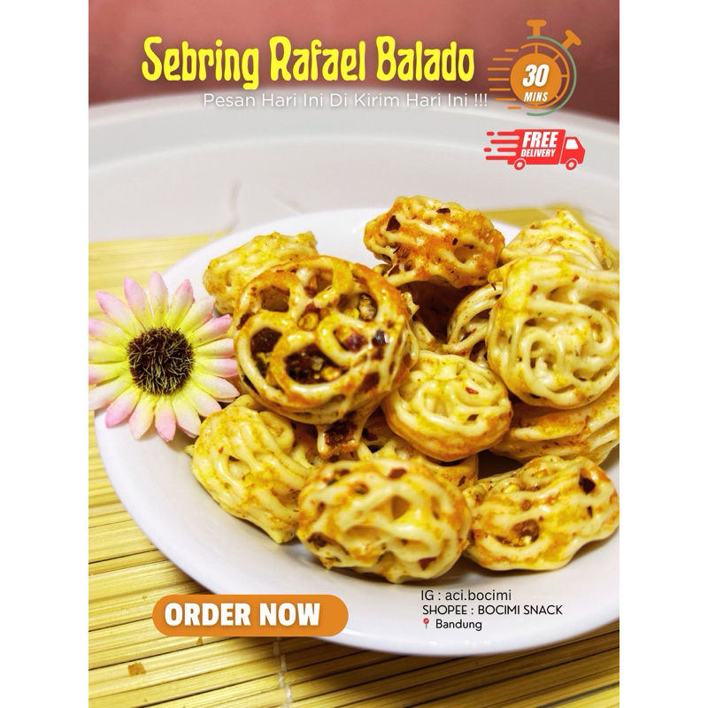 

Bocimi Sebring Rafael Balado Seblak Kerupuk Mawar Kering