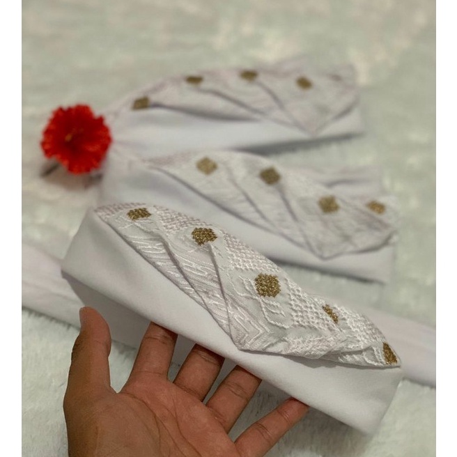 udeng putih bordir kombinasi udeng semi songket  udeng bali ART X4K5