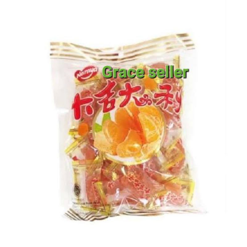 

Naraya jelly hongmao 200gram/manisan jeruk/jelly jeruk/orange