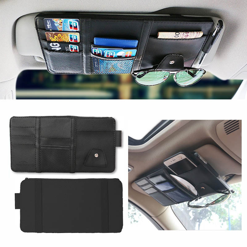 Car Organizer Sunvisor Tempat Kartu Mobil Tempat Kaca Mata Tas Penyimpanan Organizer Mobil