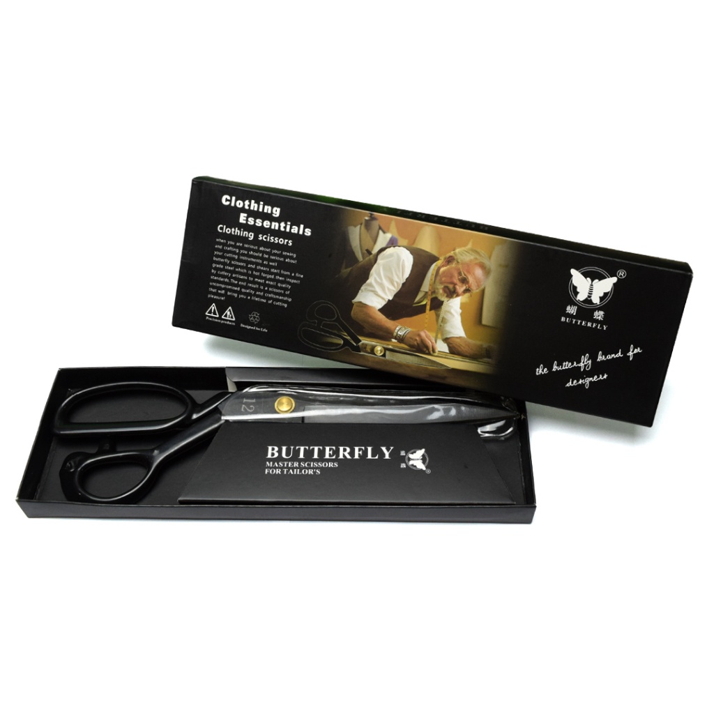 

Gunting Potong Bahan Kain Tailor Scissors BUTTERFLY 12 Professional ART E9X5