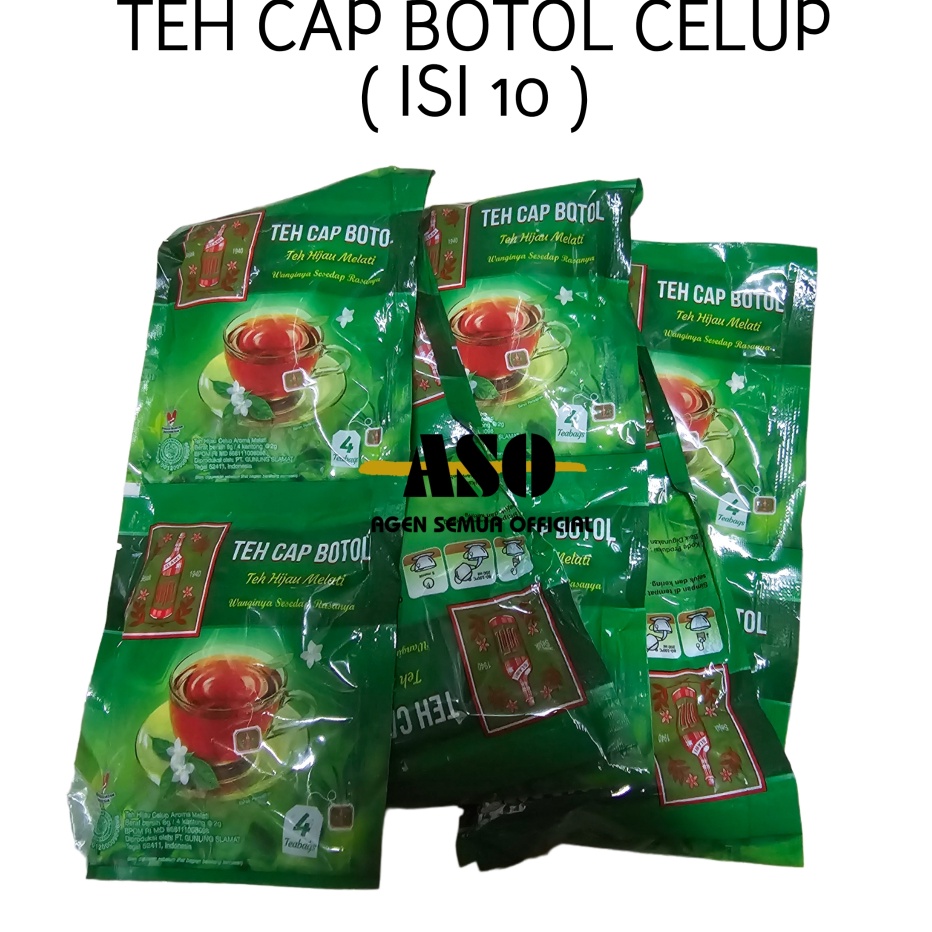 

Terbaru 33 TEH CAP BOTOL celup ISI 1 sachet x 4 pc RENCENG