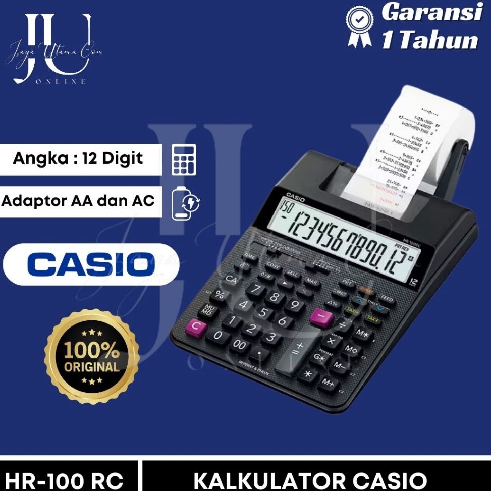 

Kalkulator Casio HR1RC Print Original Kalkulator Print Cetak HR 1RC ART K3K3