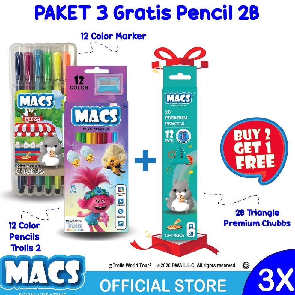 

Paket 3 Gratis Pencil 2B ART X3L1