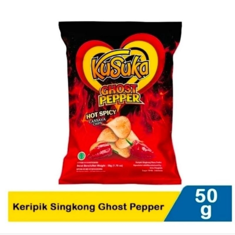 

Kusuka Keripik Singkong Ghost Pepper