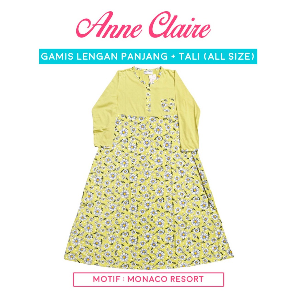 DASTER ANNE CLAIRE GAMIS LENGAN PANJANG MONACO RESORT ALSIZE