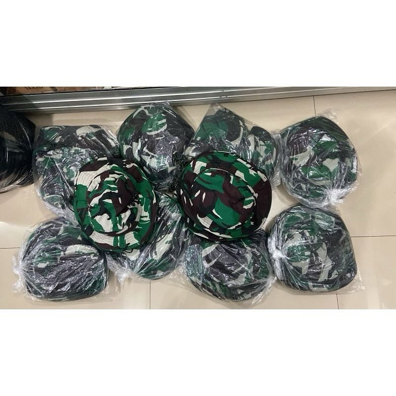 TOPI RIMBA JATAH PEMBAGIAN TNI