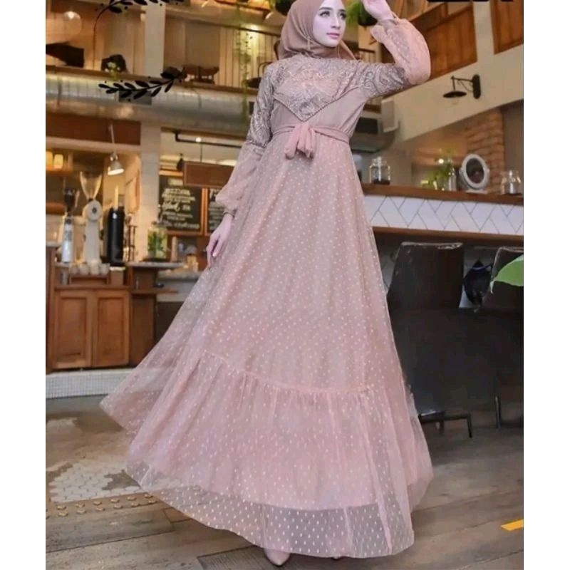 KHAIRA GAMIS PESTA SUPER JUMBO LD 90 - LD 120 130 140 150 160 170 180 190 200