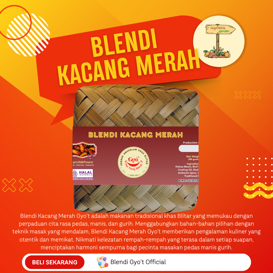 

BLENDI KACANG MERAH GYO'T Kemasan Besek