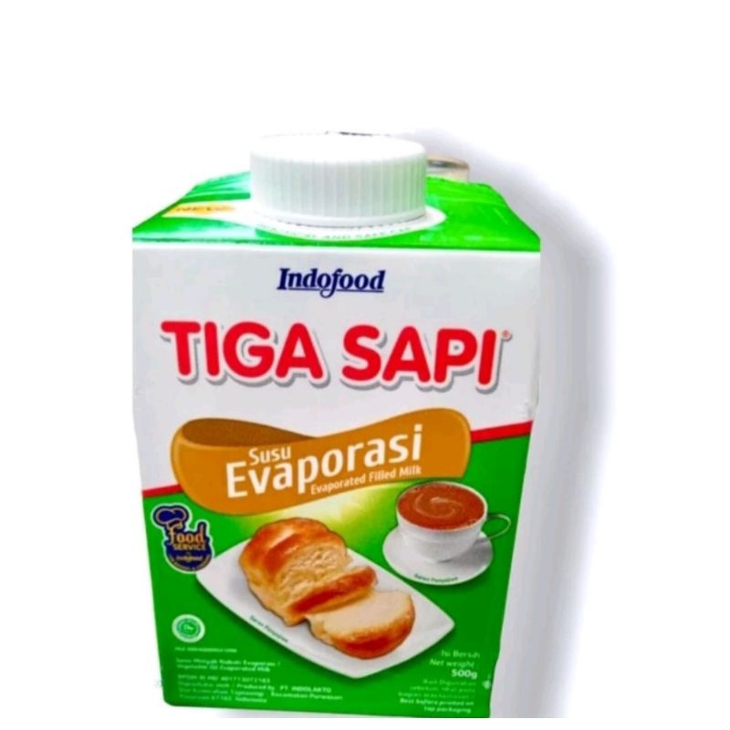 

[ 3 Pcs ] Tiga Sapi Susu Evaporasi 500gr / Evaporated Filled Milk