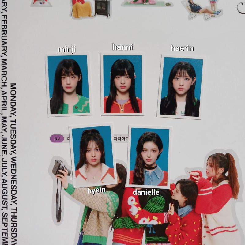 [READY] ID PHOTO NEWJEANS OFFICIAL HANNI MINJI HAERIN HYEIM DANIELLE 3×4 OFFICIAL DARI SEASON GREETI