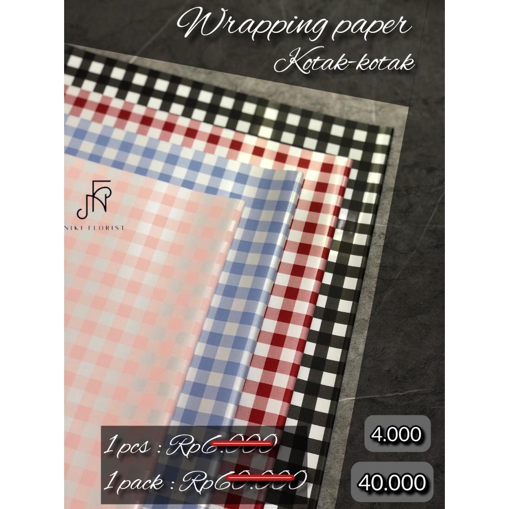 Wrapping Paper / Kertas Buket /Wrapping Paper Kotak - Kotak