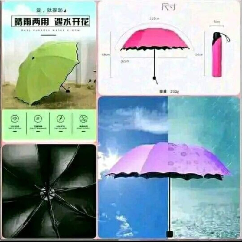 [COD] Payung Lipat 3D/payung cantik unik viral