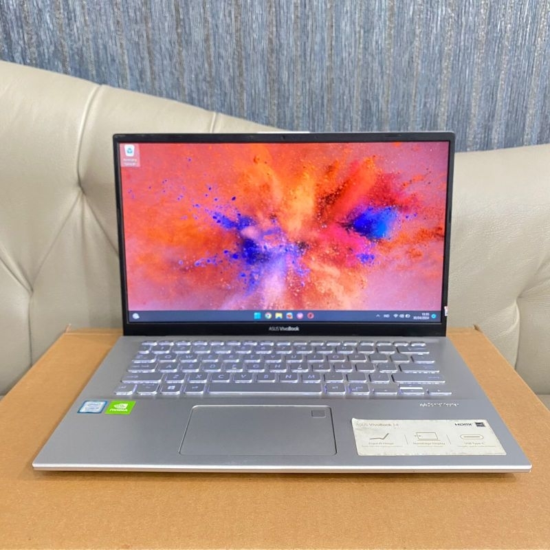 Laptop Asus VivoBook X412FL, Intel Core i5 - 8256U, Intel Hd Graphics 620, Ram 8Gb / 512Gb, #DualVga, #Backlight, Super Slim, Ngebut, Seri Baru, Lengkap, Silver
