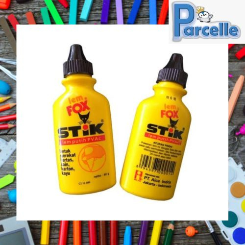 

Lem Fox Stik PVAc Botol 60 gr | Perekat Kertas Praktis