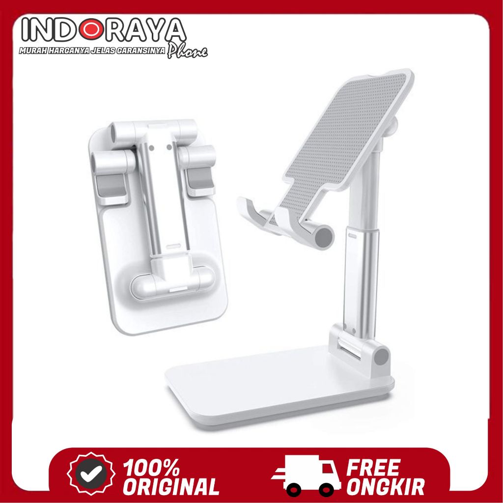 Holder Dudukan HP Stand Phone Lipat Portable Folding Desktop Tatakan HP Meja | Original