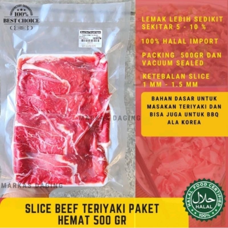 

DAGING SLICE TERIYAKI DAGING IMPORT 500 GR