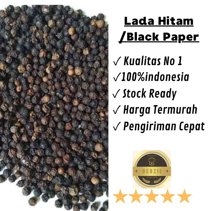 

Lada Hitam Rempah Bumbu Dapur Black Pepper Paket Ekonomis