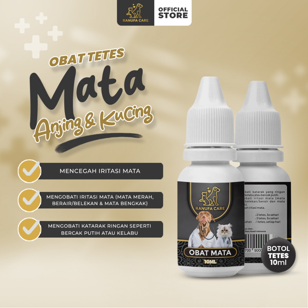 RANUFA 0bat Tetes Mata Kucing Dan Anjing 10ml