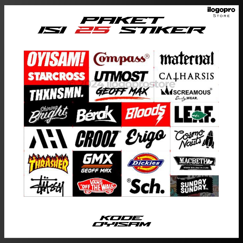 

Stiker Distro Sticker Clothing Jackcloth Hypebeast - Isi 21 Stiker - OYISAM