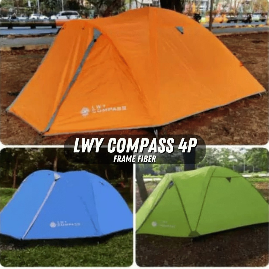 TENDA COMPASS 4P / TENDA TENDAKI BORNEO 4 / Tenda Elite 4P Alloy / Tenda Camping / Tendaki Borneo 4 