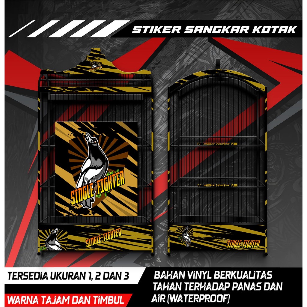 

Stiker Decal Sangkar Burung Kotak, Kosan, Koper, Kenari, Kacer, Cucak Ijo, Desain Kacer, Anti Air