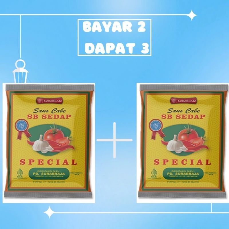 

(Buy 2 Get 3) Saos SB Spesial 550 Gram Beli 2 Dapat 3