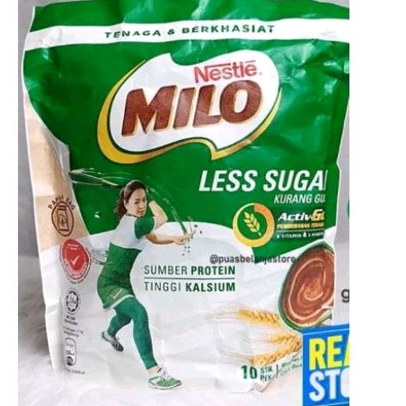 

Milo less sugar malaysia 10 stik