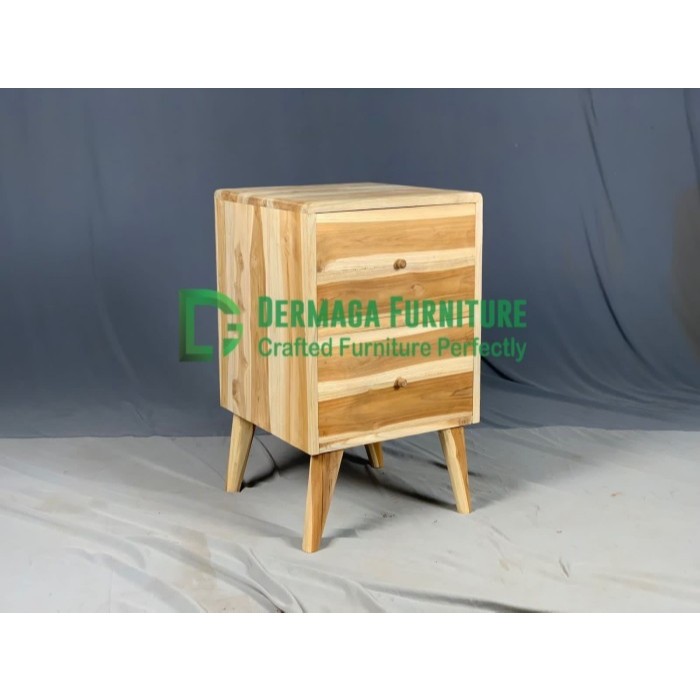 NAKAS KOTAK 2 LACI KAYU JATI NAKAS MINIMALIS SOFA KURSI PELAMINAN DEKORASI TERAS RUMAH MAKAN CAFE VI