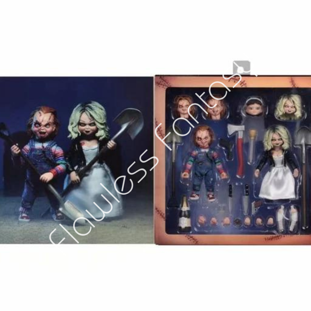 Neca Bride Of Chucky Ultimate Chucky And Tiffany Doll Thriller Action Figure