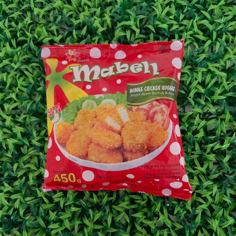 

Mabell Chicken Nugget Crispy Bubble - Berat 450 Gr