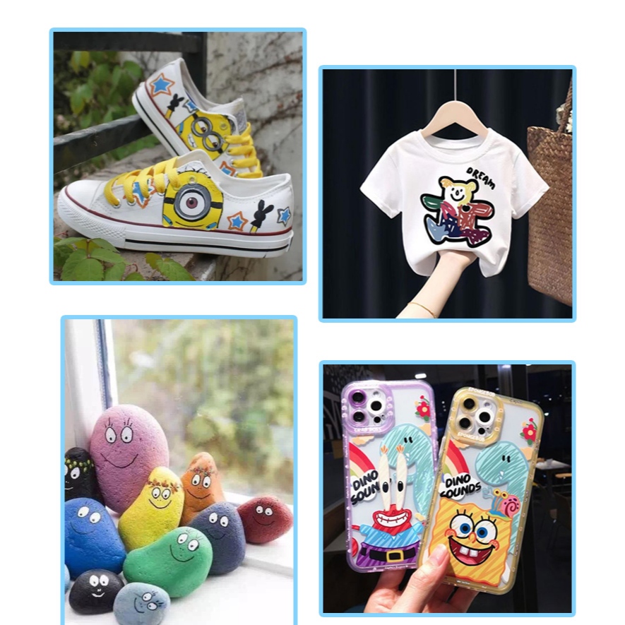 

mdn GIORGIONE Acrylic Marker Pen Set Spidol Akrilik Cat Paint 12 18 Warna G-Mk1105