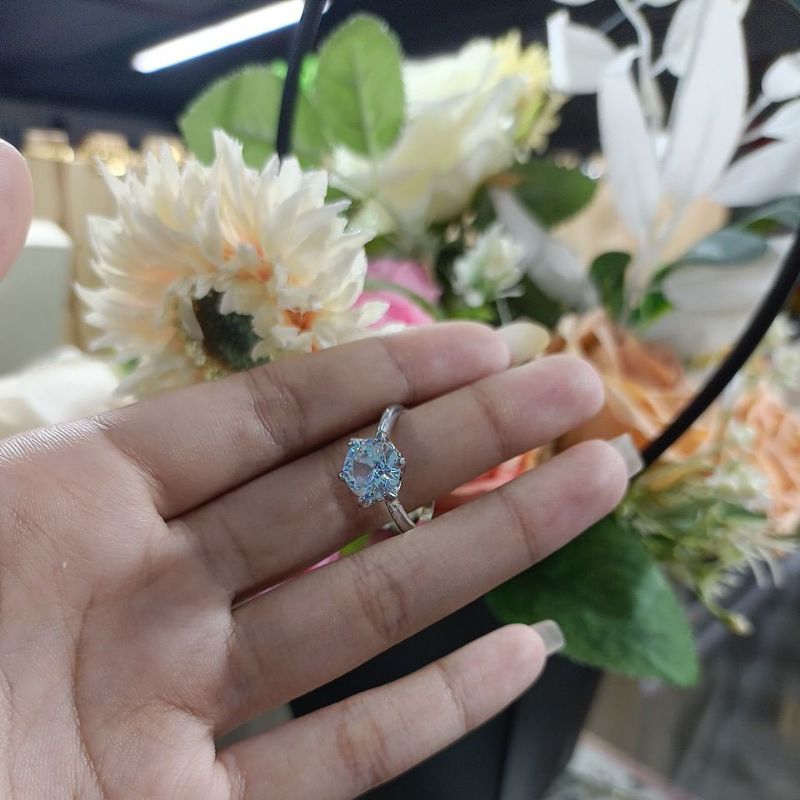 Cincin titanium replika berlian