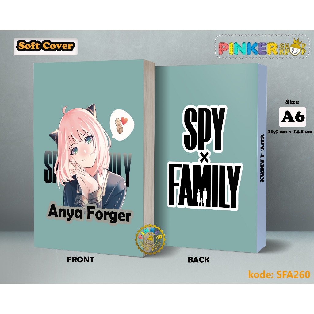 

(SFA260) Pocket Note ANIME Anya Roger X Spy Family kode 7 Softcover