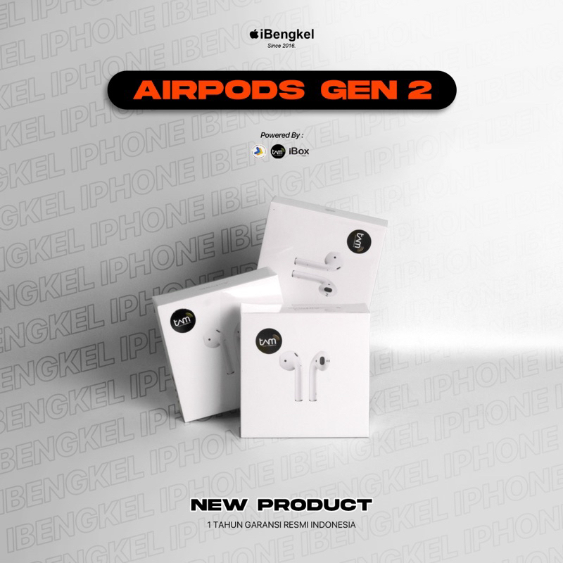 Airpods Gen-2 New Resmi (iBox/TAM)