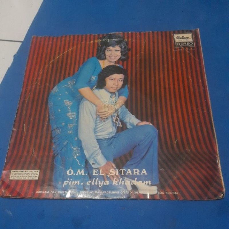 vinyl piringan hitam orkes melayu  e.l sitara pimp ellya khadam (PHAB)