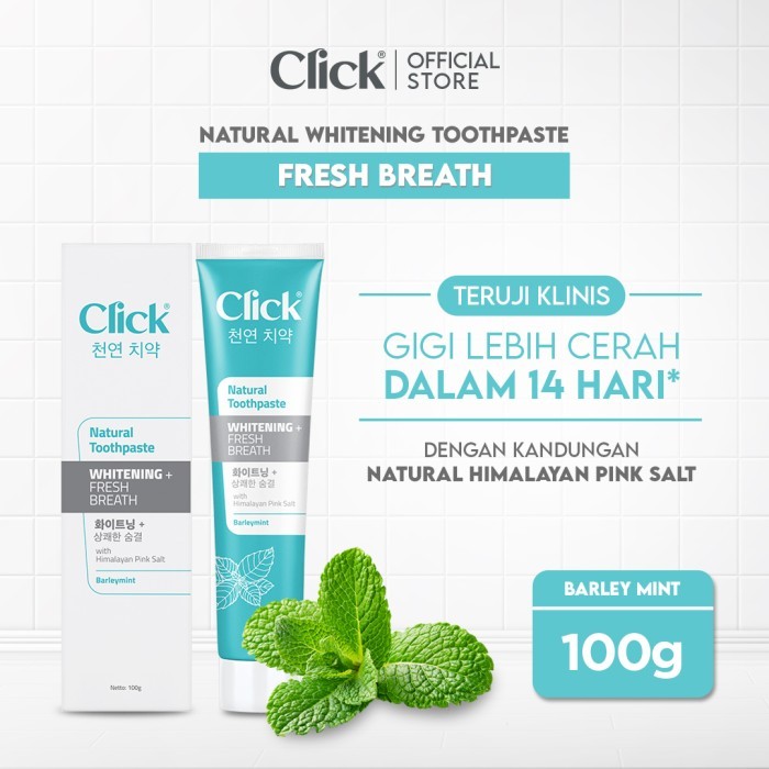 Click Natural Toothpaste Whitening
