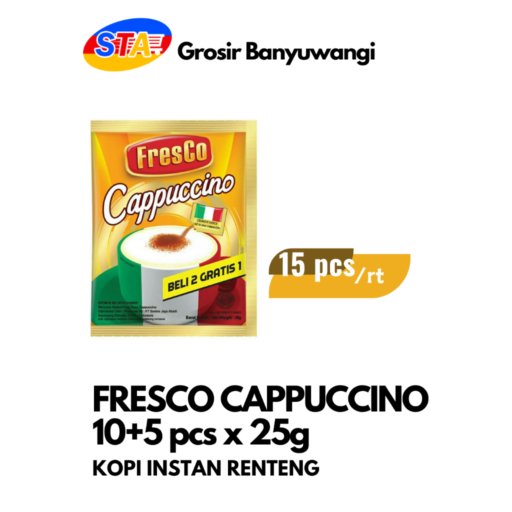 

[BWI] FRESCO CAPPUCCINO ISI 10+GRATIS 5PCS | KOPI RENTENG