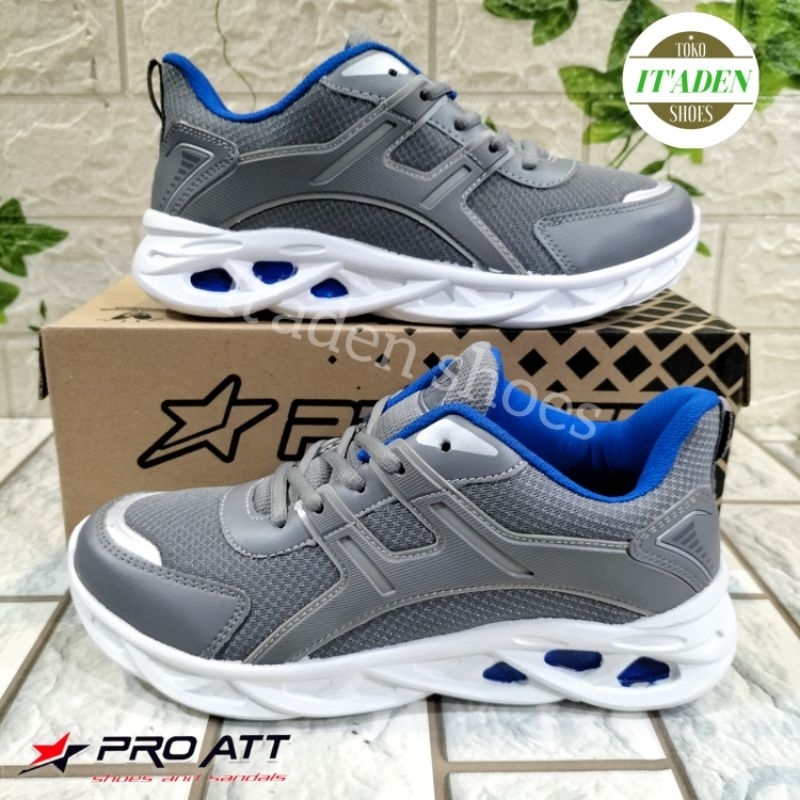 sepatu pria pro ATT CM 200 abu biru tua putih