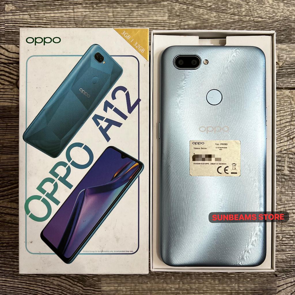 Oppo A12 3/32 4/64 Second Fullset Bekas Original Resmi