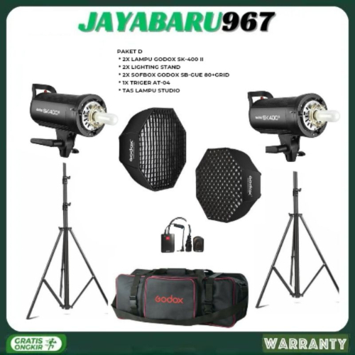 PAKET LAMPU GODOX SK-400 II SK400ll SK 400ll LIGHTING FOTO AND VIDEO