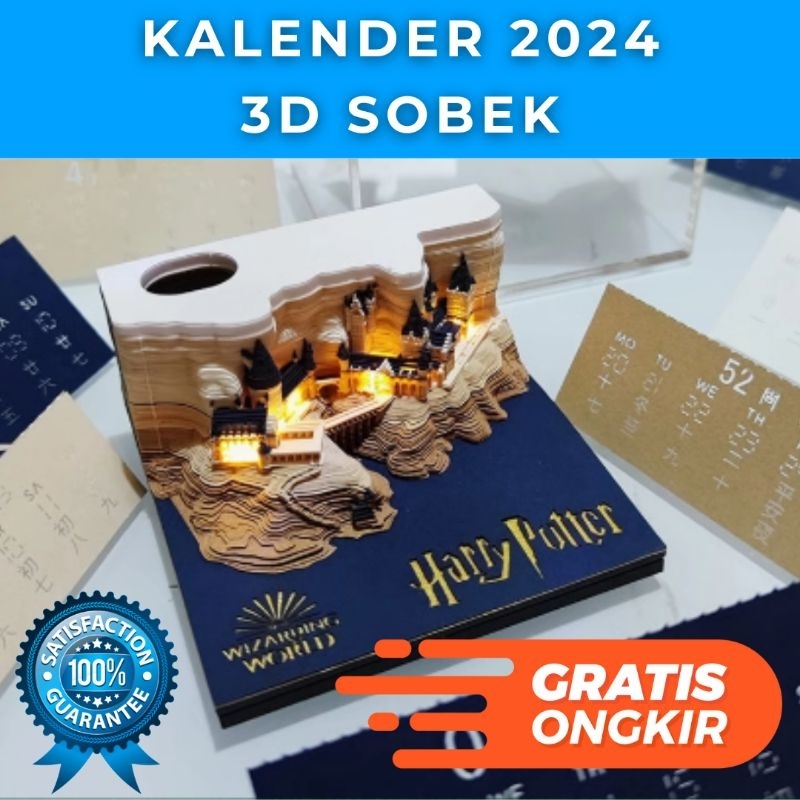 

Kalender 3D | Kalender Meja Kreatif DIY 3D