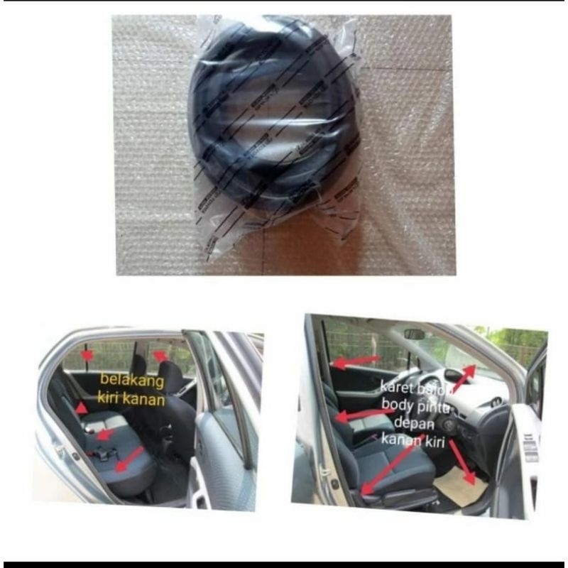 KARET BALON KARET PEREDAM PINTU MOBIL PINTU BAGASI TOYOTA YARIS ORIGINAL