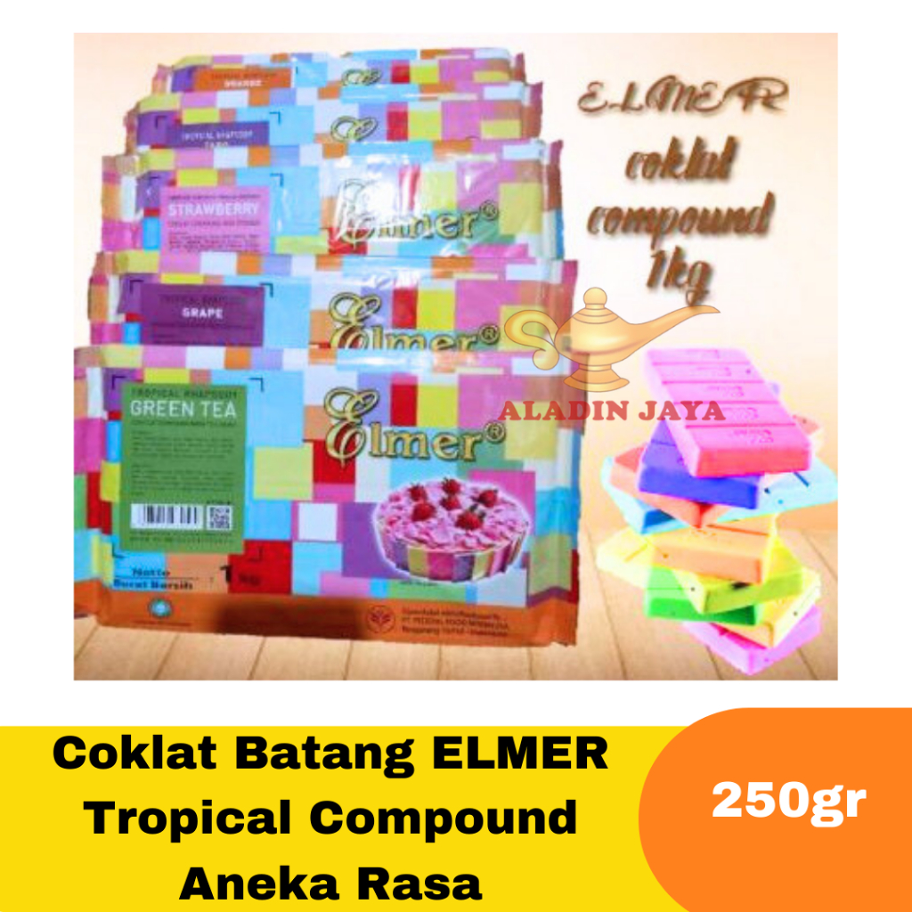 

Coklat Batang ELMER Tropical Compound Aneka Rasa 250gr