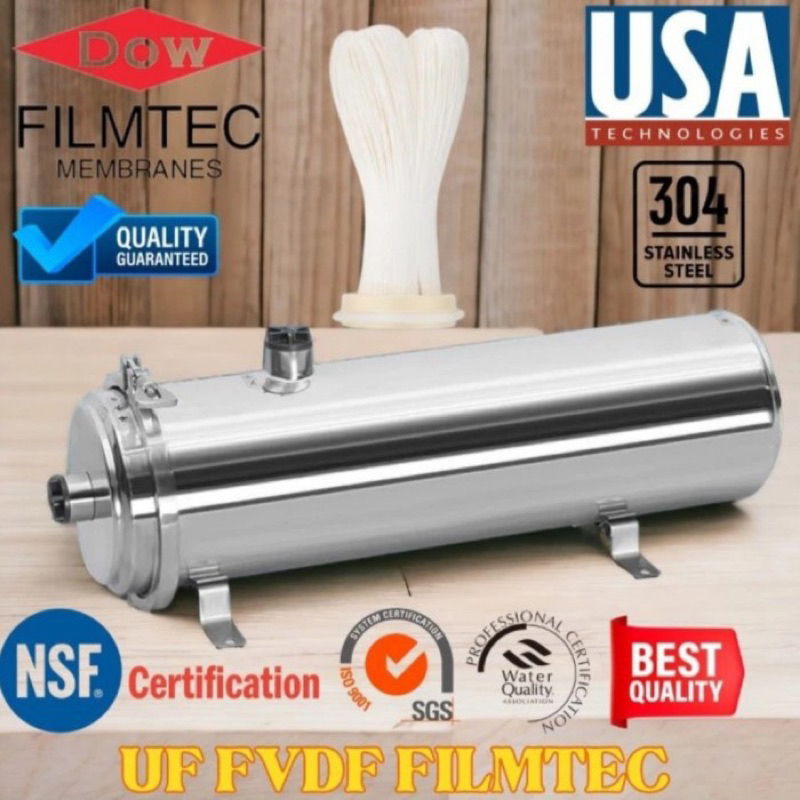 Ultrafiltrasi PVDF Water Pre Filter 1000 LPH UF PVDF 1000 Lph PVDF