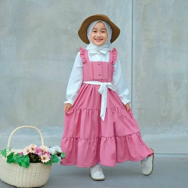 GAMIS ANAK PEREMPUAN LIVY DRESS GAMIS KEMEJA TERBARU