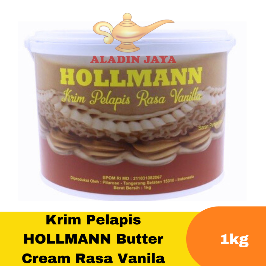

Krim Pelapis HOLLMANN Butter Cream rasa Vanila ukuran 1kg